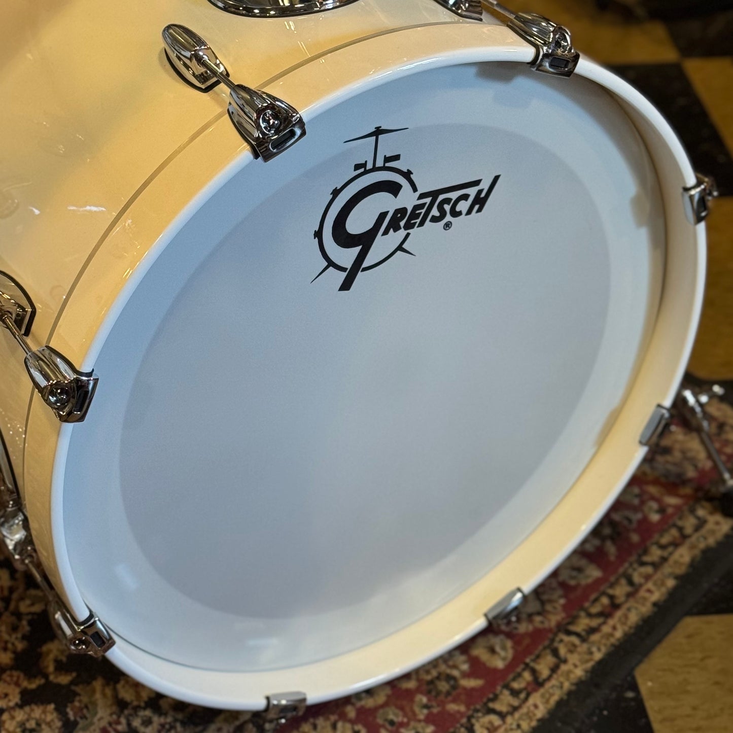 USED Gretsch Renown RN2 in Piano White Gloss - 16x20, 7x10, 8x12, 14x14, 16x16