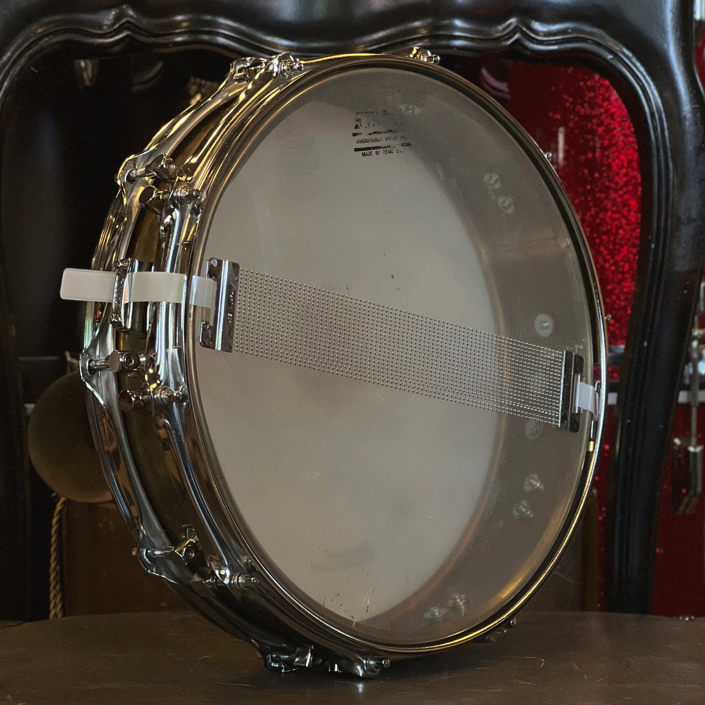 VINTAGE 1986-1989 Tama 3.25x14 PM323 Power Metal Brass Shell Snare Drum