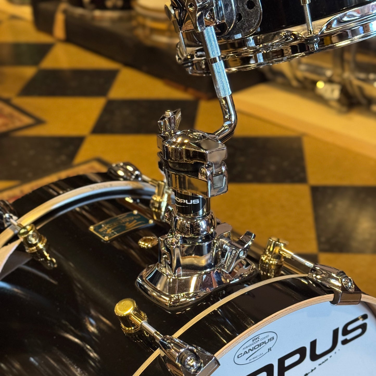 USED Canopus RFM Club Kit in Piano Black Lacquer w/ 12x16 Bass Drum