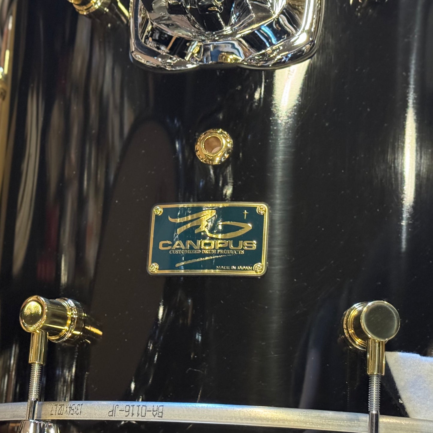 USED Canopus RFM Club Kit in Piano Black Lacquer w/ 12x16 Bass Drum
