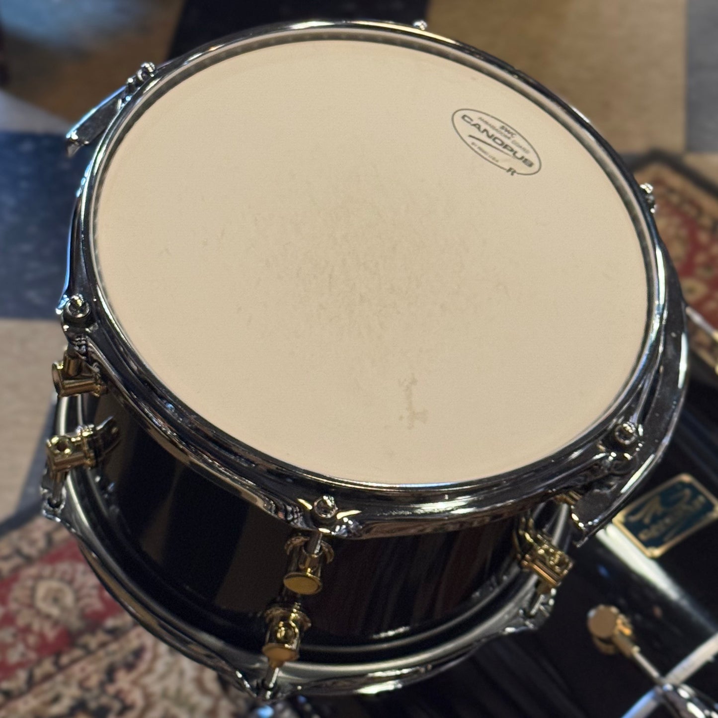 USED Canopus RFM Club Kit in Piano Black Lacquer w/ 12x16 Bass Drum