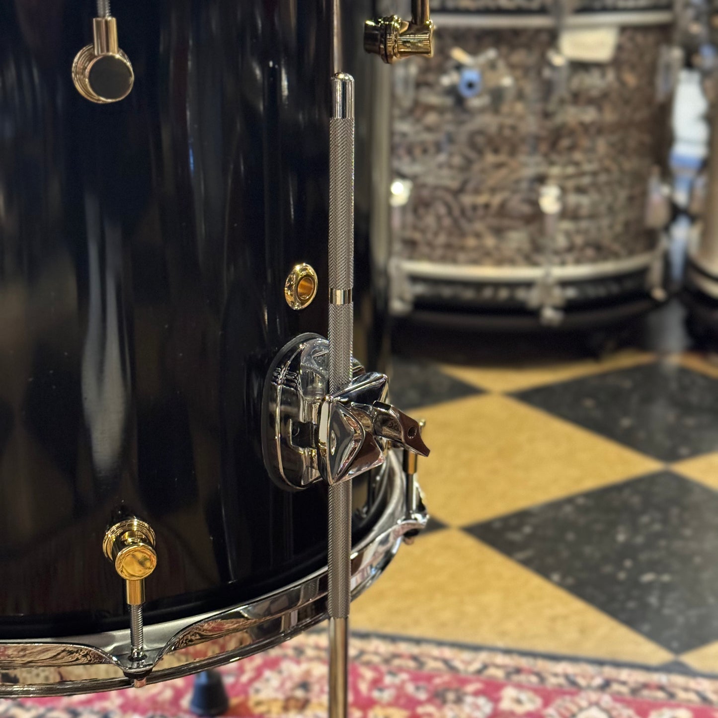 USED Canopus RFM Club Kit in Piano Black Lacquer w/ 12x16 Bass Drum