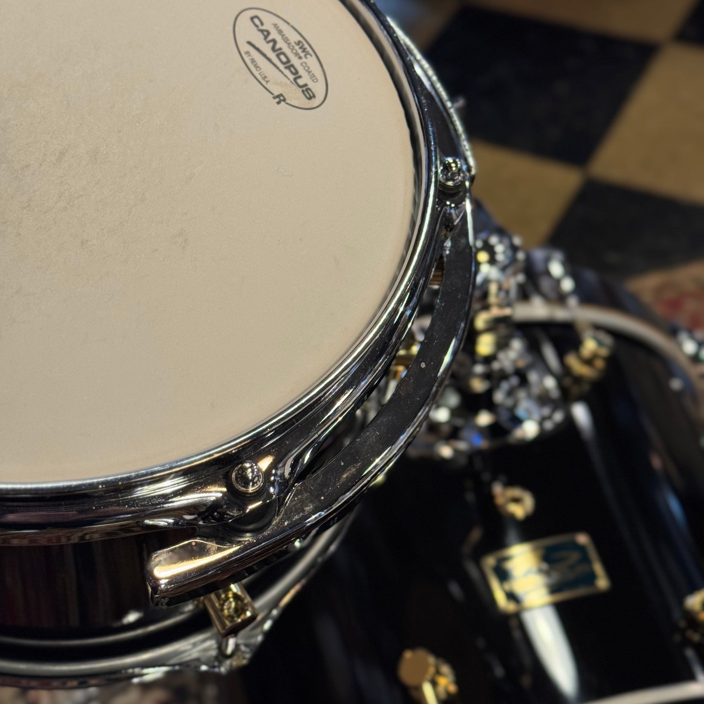 USED Canopus RFM Club Kit in Piano Black Lacquer w/ 12x16 Bass Drum