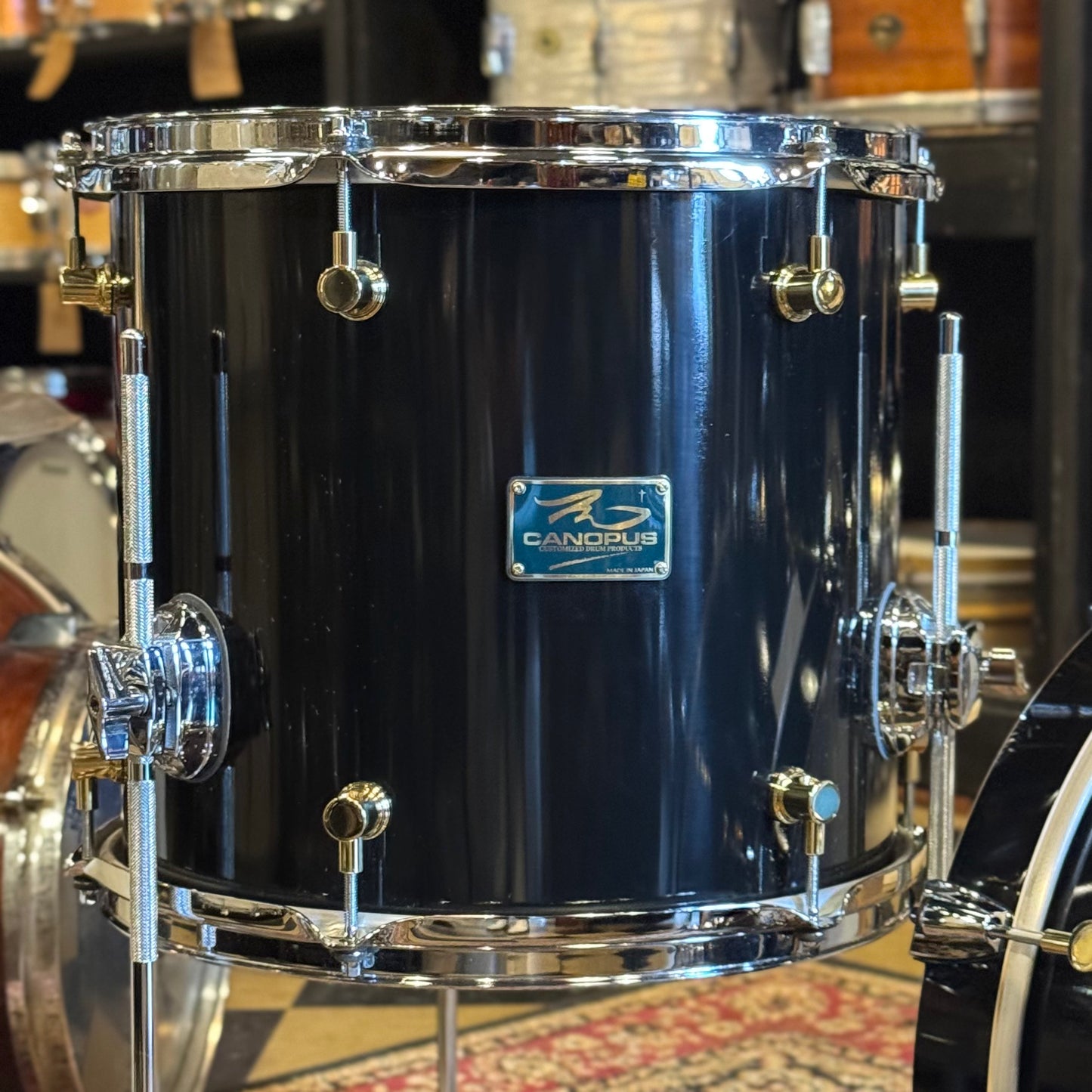 USED Canopus RFM Club Kit in Piano Black Lacquer w/ 12x16 Bass Drum
