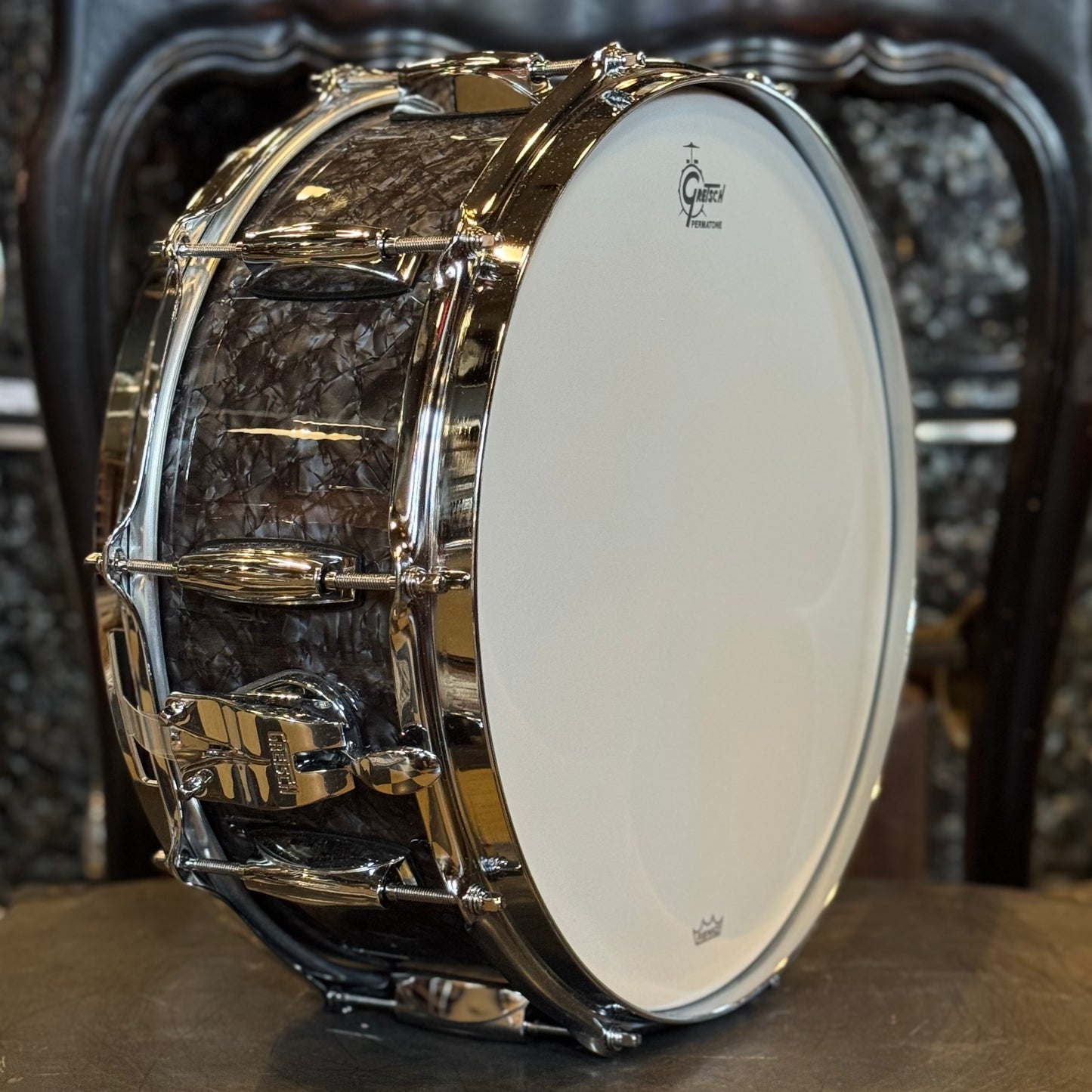 NEW Gretsch 5.5x14 Brooklyn Snare Drum in Deep Black Marine Pearl