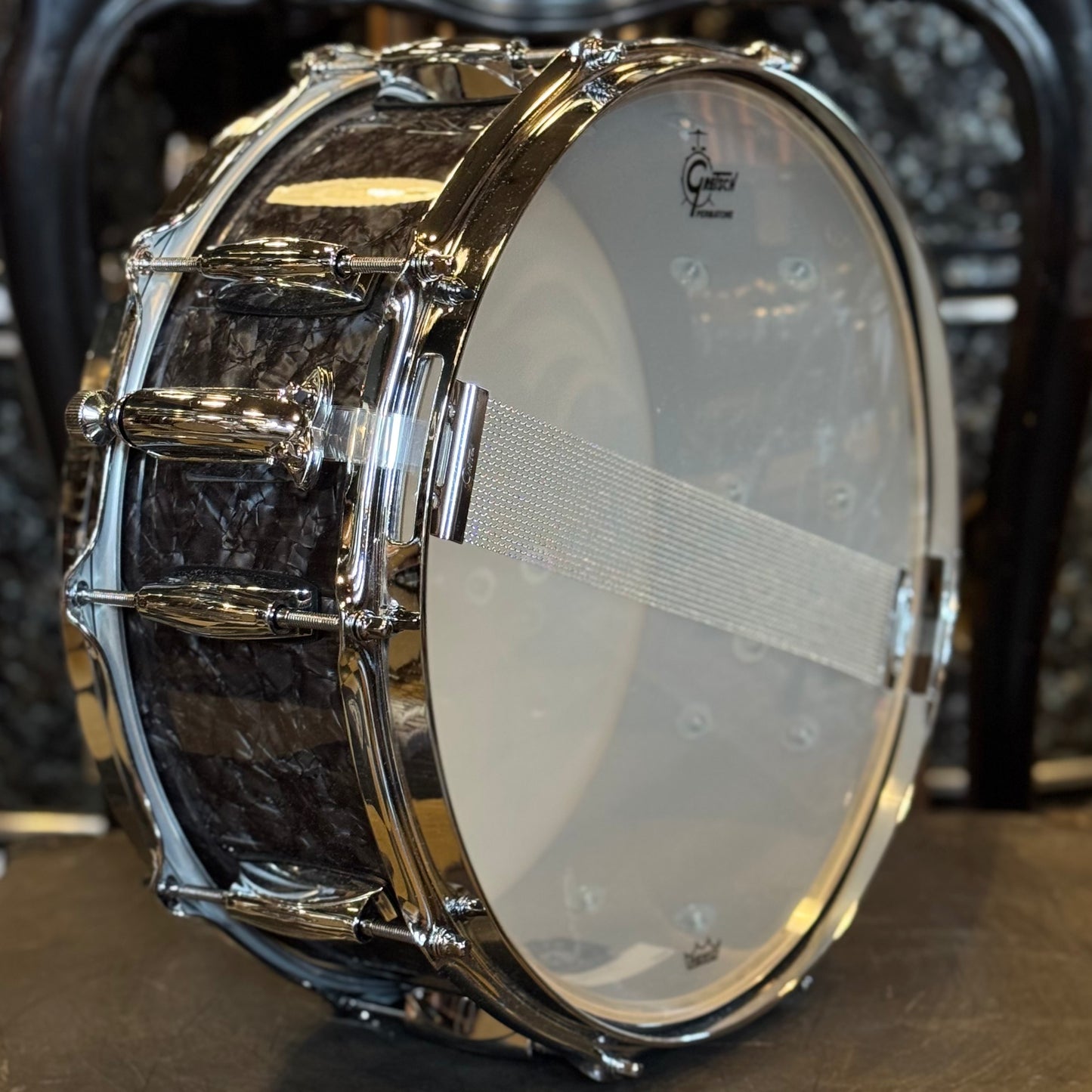 NEW Gretsch 5.5x14 Brooklyn Snare Drum in Deep Black Marine Pearl