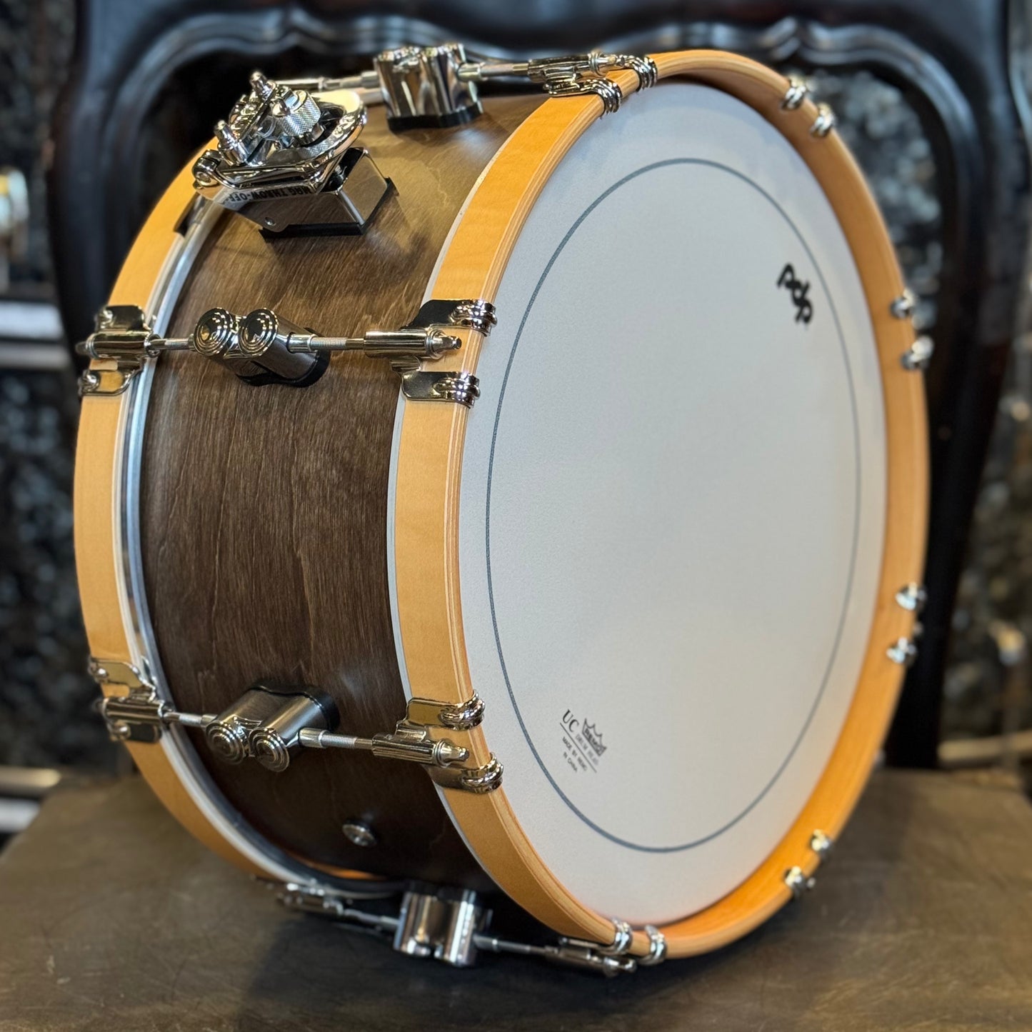 NEW PDP 6.5x14 Concept Maple Classic Wood Hoop Snare Drum in Walnut w/ Natural Hoops