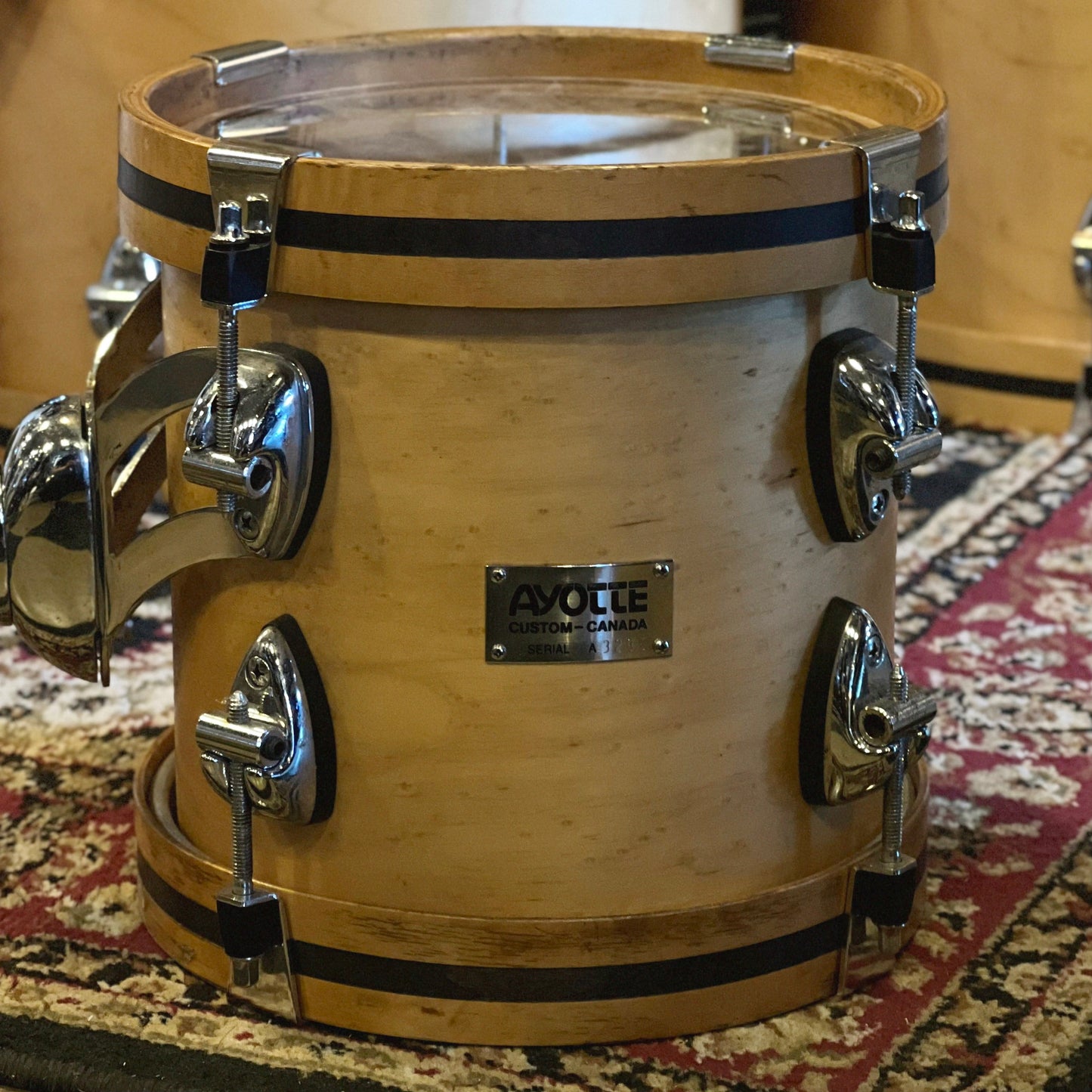 USED Mid 90's Ayotte Custom Series in Natural Satin Maple - 18x22, 16x18, 14x16, 12x14, 10x12, 9x10, 8x8