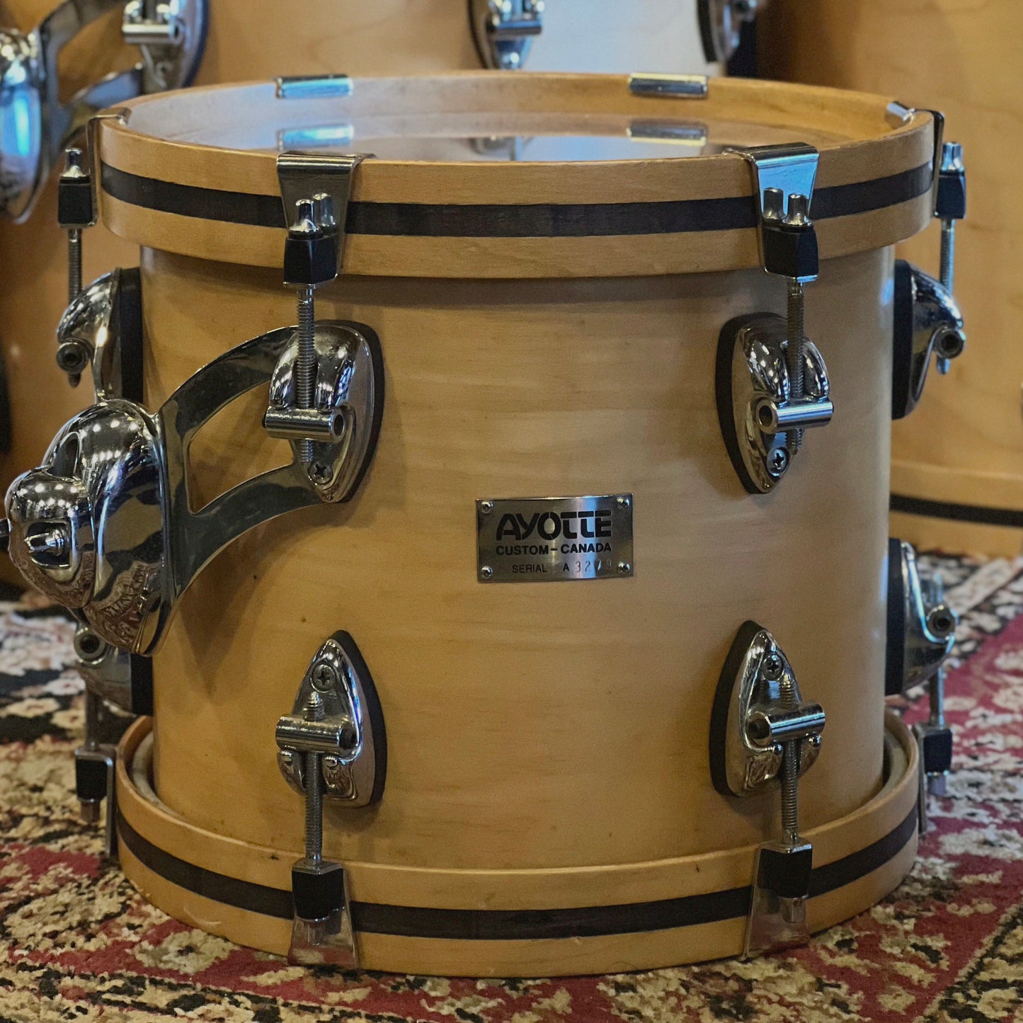 USED Mid 90's Ayotte Custom Series in Natural Satin Maple - 18x22, 16x18, 14x16, 12x14, 10x12, 9x10, 8x8