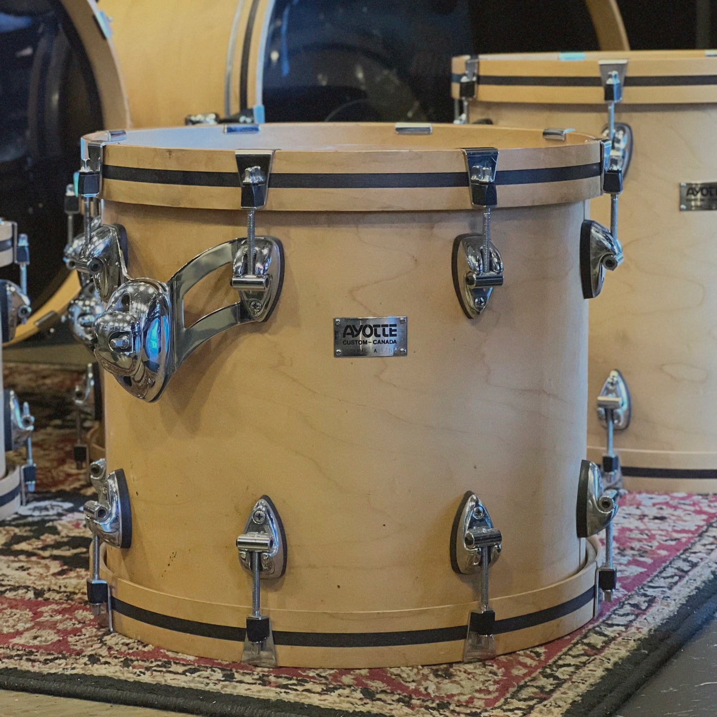 USED Mid 90's Ayotte Custom Series in Natural Satin Maple - 18x22, 16x18, 14x16, 12x14, 10x12, 9x10, 8x8