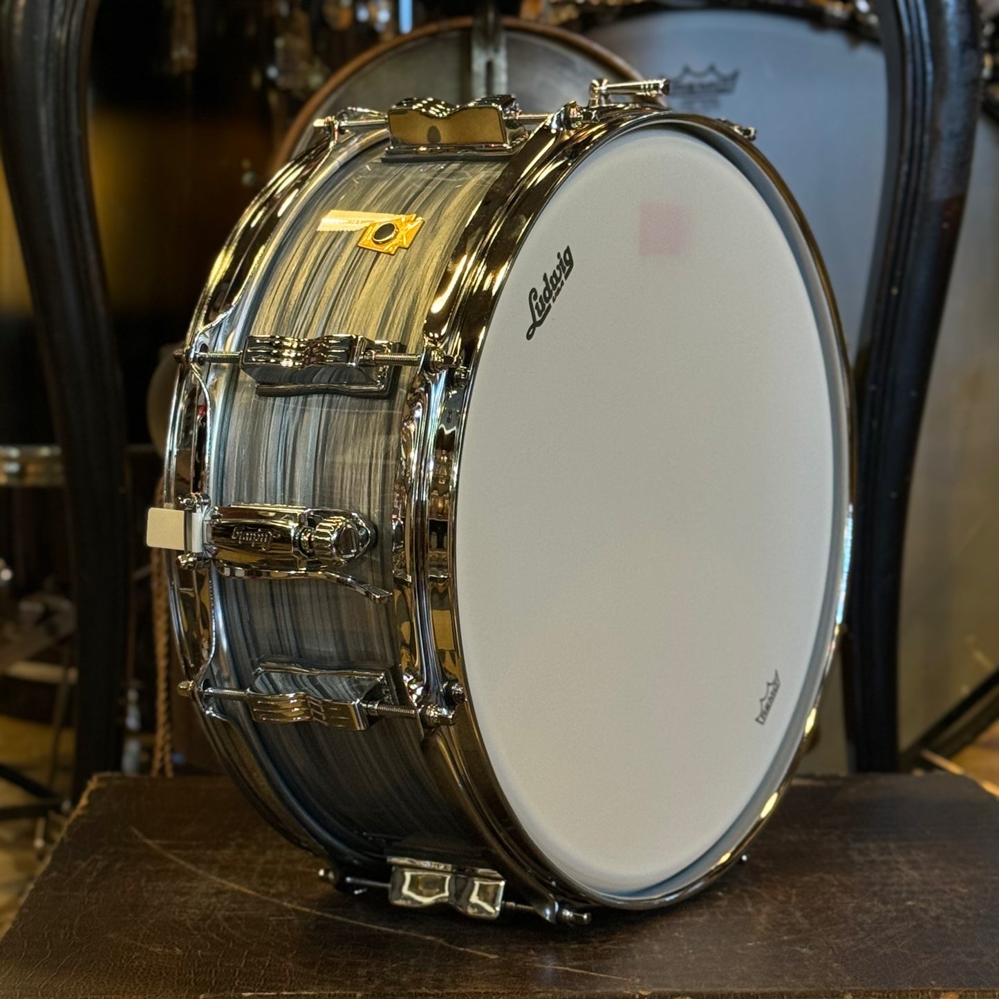 NEW Ludwig 5.5x14 Jazz Fest Snare Drum in Vintage Blue Oyster