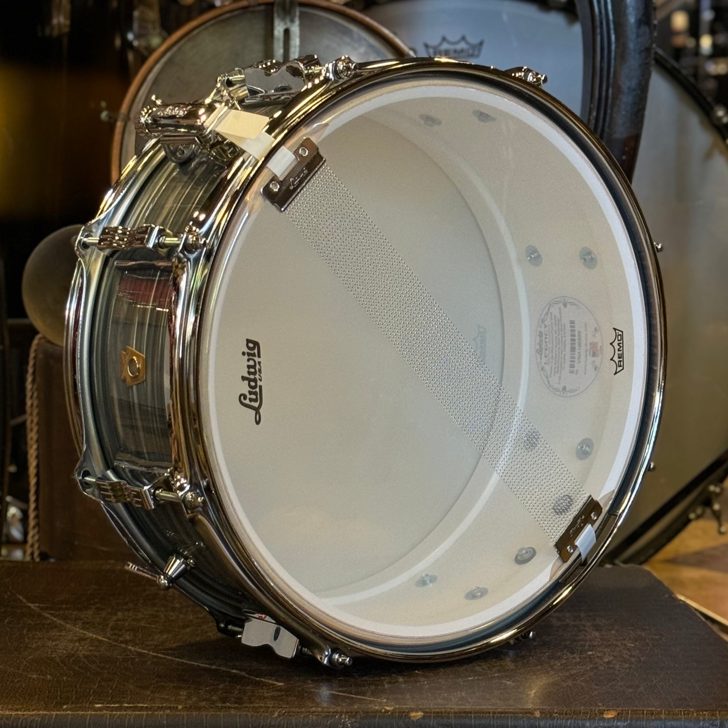 NEW Ludwig 5.5x14 Jazz Fest Snare Drum in Vintage Blue Oyster