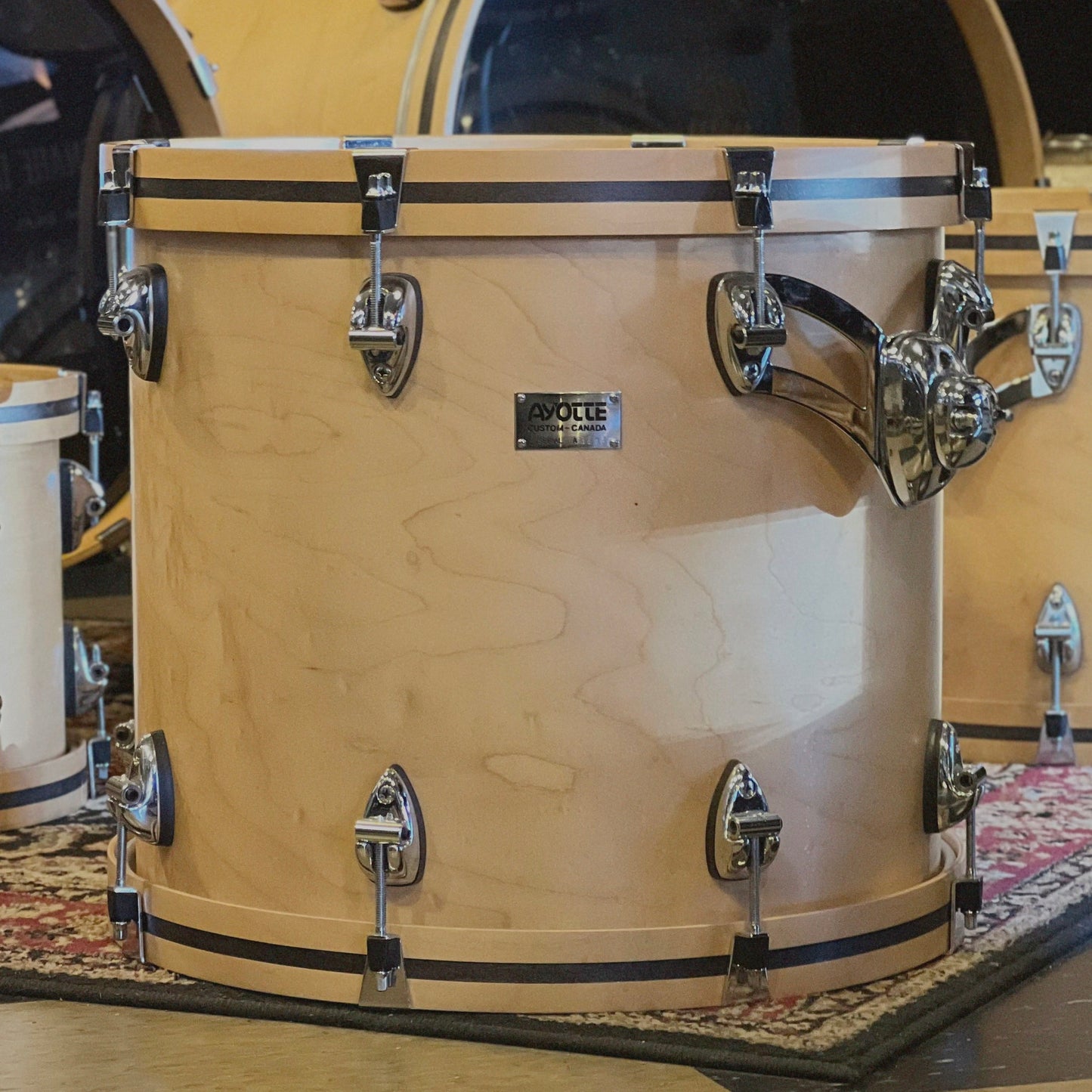 USED Mid 90's Ayotte Custom Series in Natural Satin Maple - 18x22, 16x18, 14x16, 12x14, 10x12, 9x10, 8x8