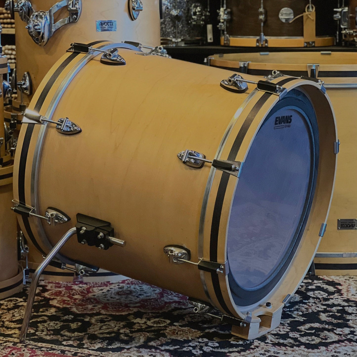 USED Mid 90's Ayotte Custom Series in Natural Satin Maple - 18x22, 16x18, 14x16, 12x14, 10x12, 9x10, 8x8
