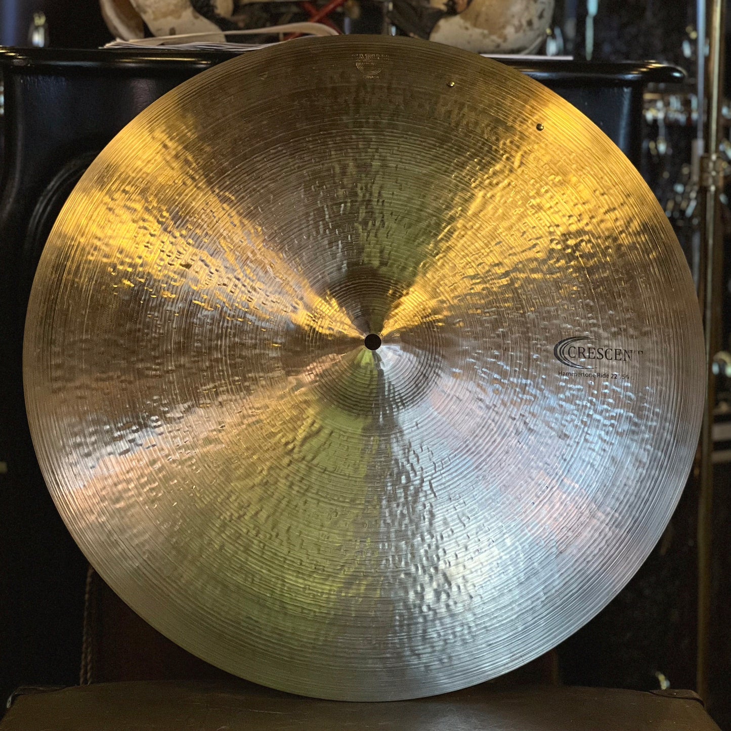 USED Sabian 22" Crescent Hammertone Ride w/ Two Rivets - 2492g