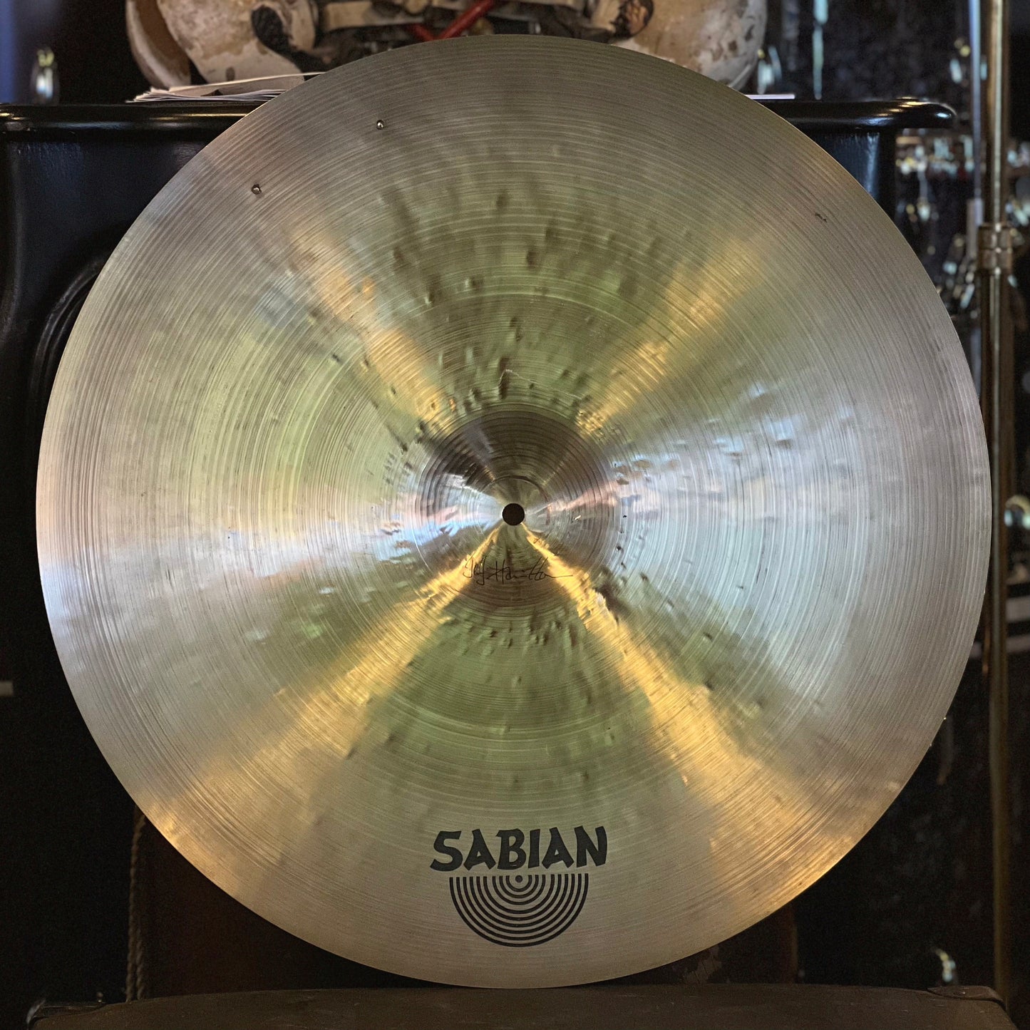 USED Sabian 22" Crescent Hammertone Ride w/ Two Rivets - 2492g