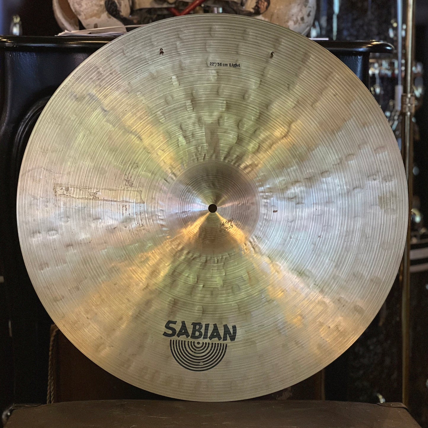 USED Sabian 22" Artisan Light Ride w/ Two Rivets - 2472g