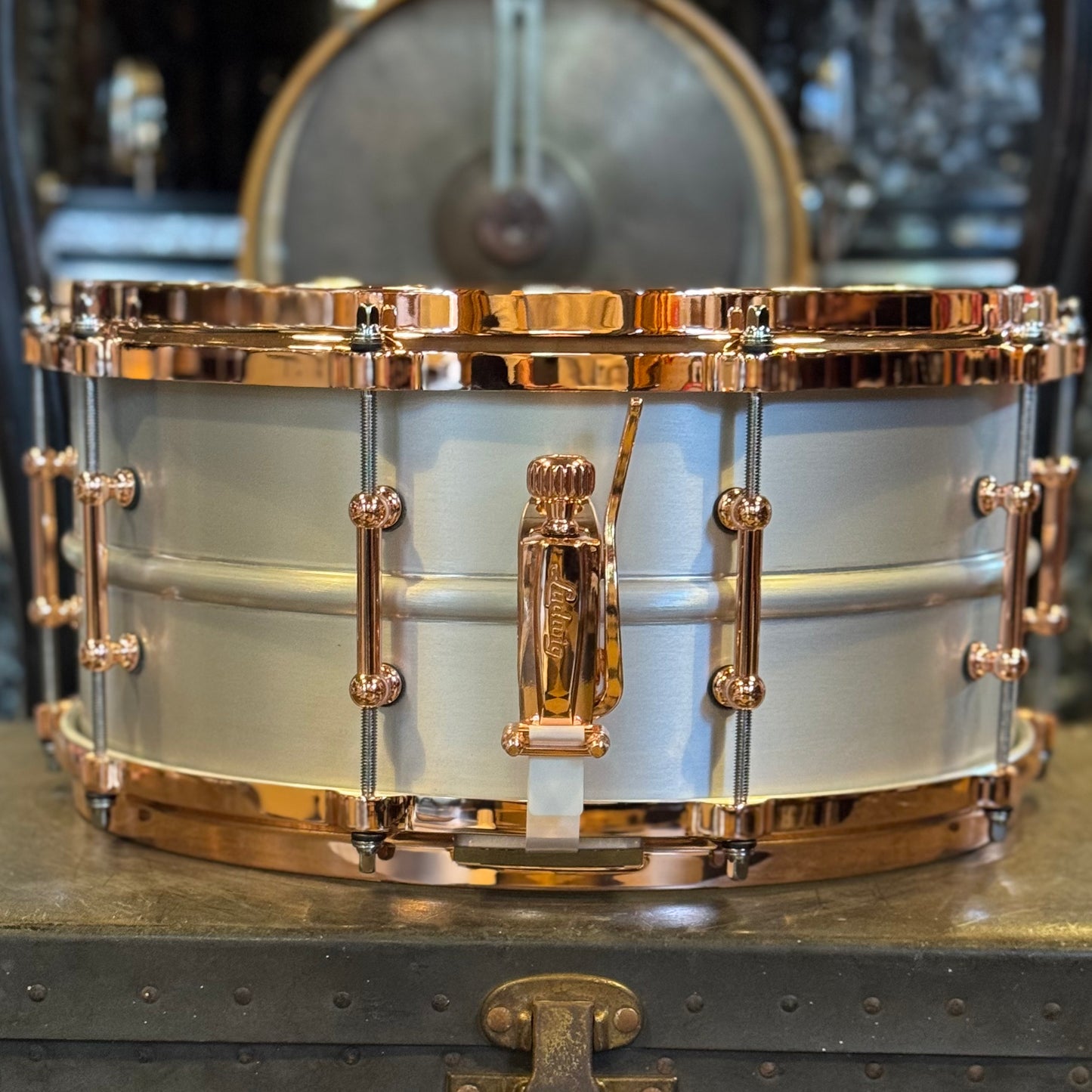 NEW Ludwig 6.5x14 Acrophonic Snare Drum w/ Copper Hardware
