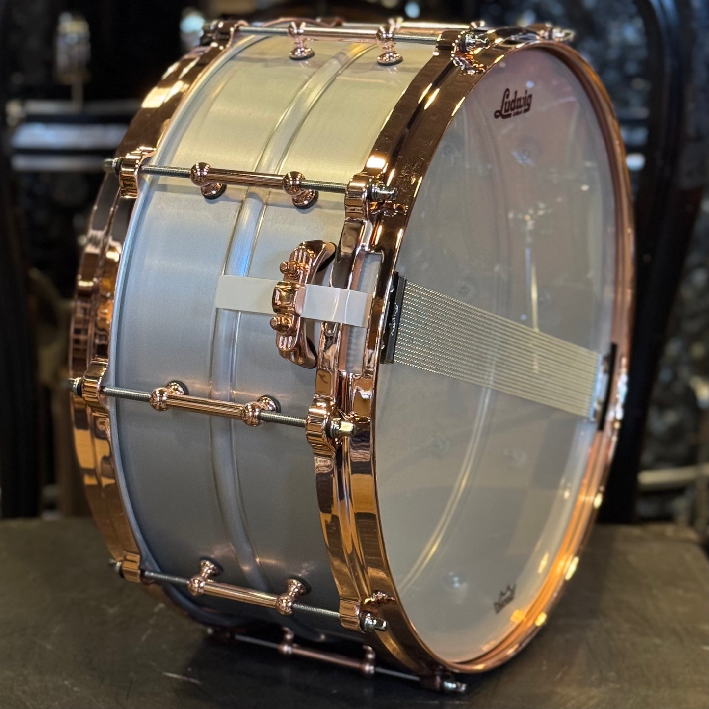 NEW Ludwig 6.5x14 Acrophonic Snare Drum w/ Copper Hardware