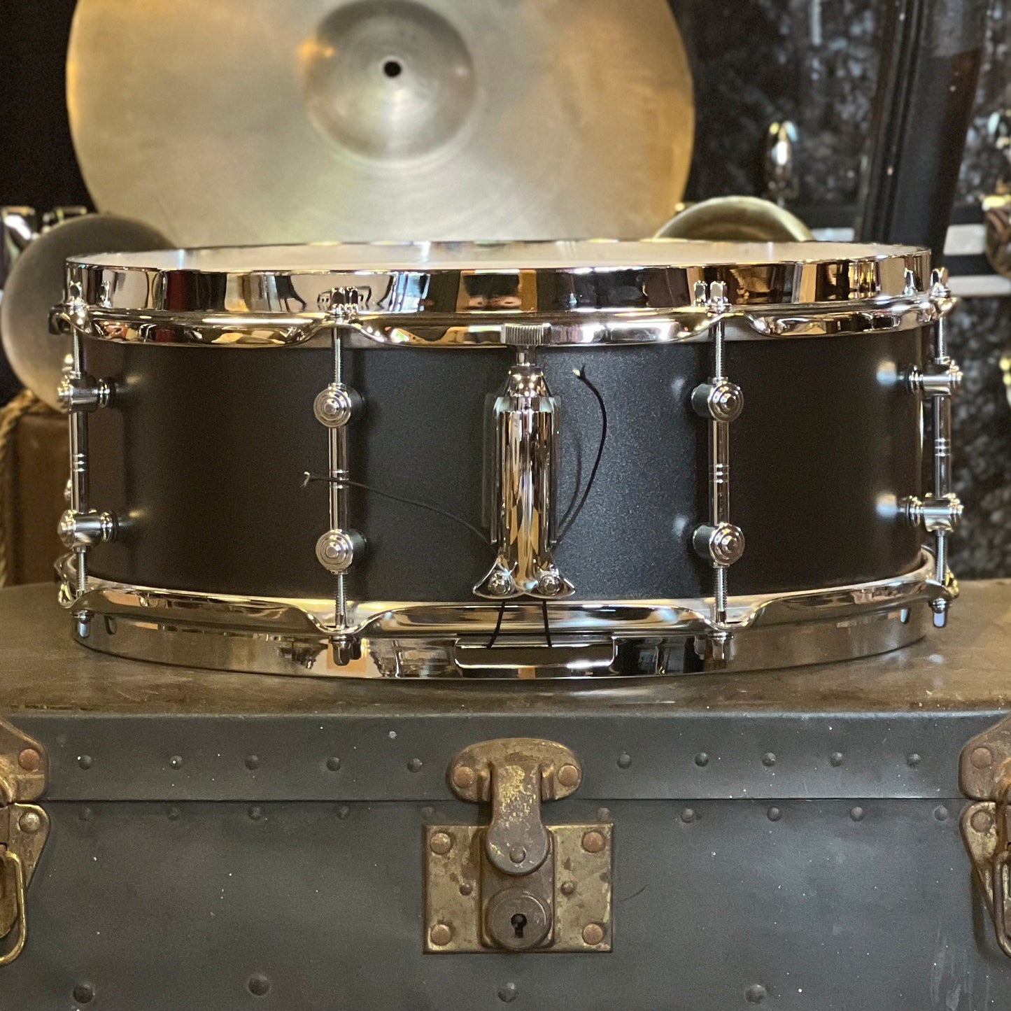 USED Gretsch 5.5x14 Brooklyn Standard Snare Drum in Satin Black Metallic