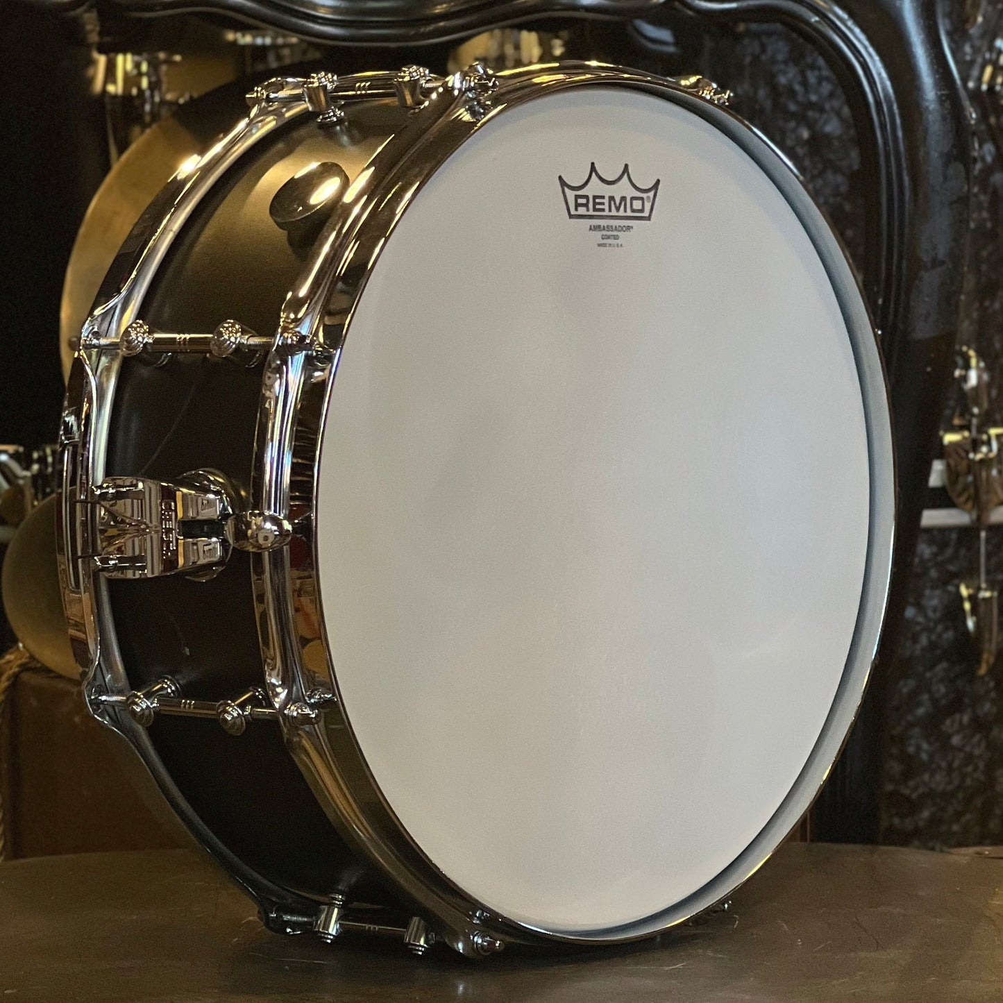 USED Gretsch 5.5x14 Brooklyn Standard Snare Drum in Satin Black Metallic