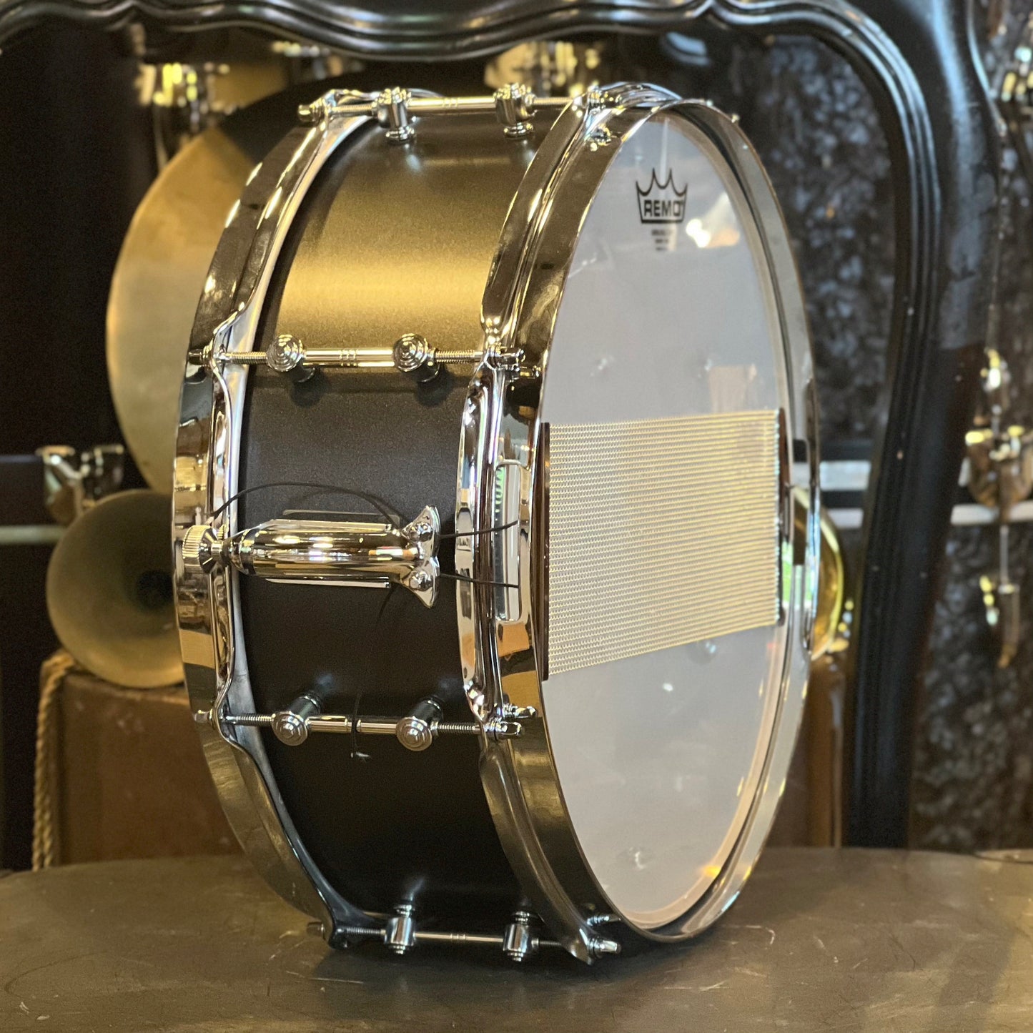 USED Gretsch 5.5x14 Brooklyn Standard Snare Drum in Satin Black Metallic
