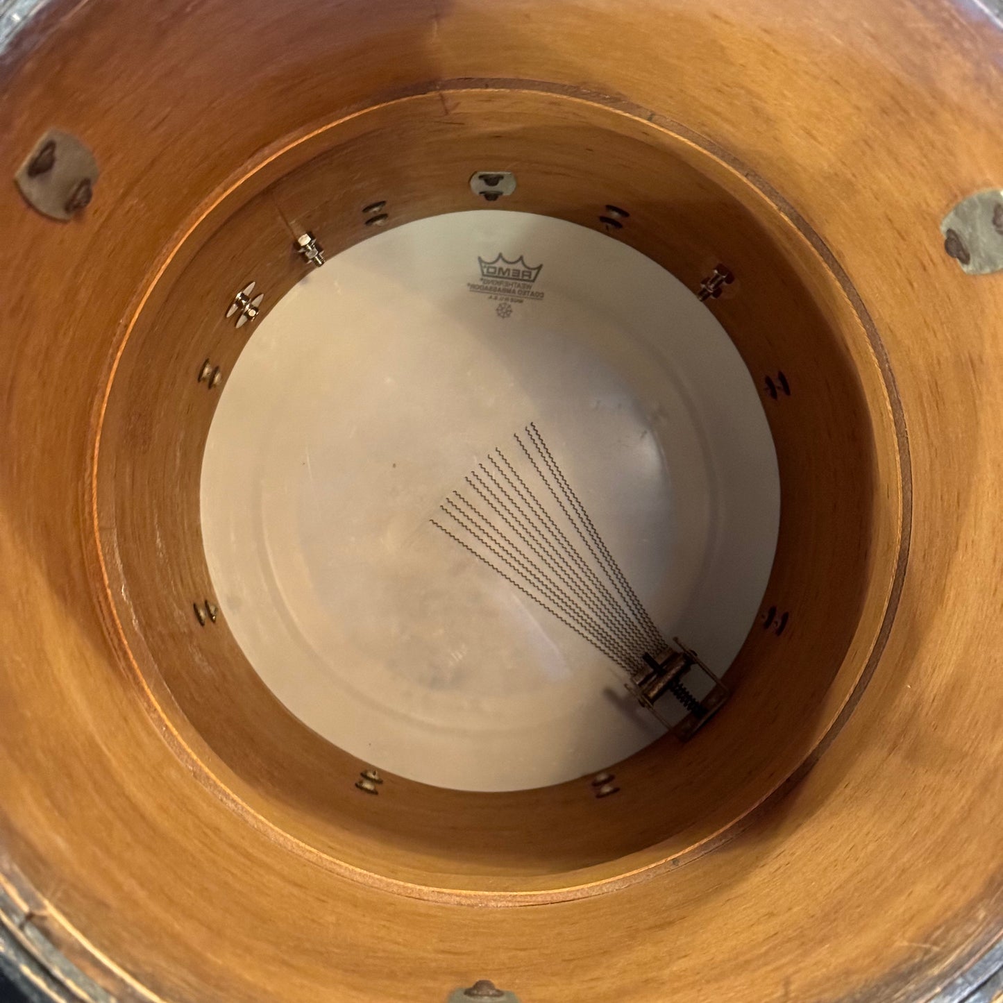 VINTAGE 1950's Gretsch 24x14 Cocktail Drum in White Marine Pearl