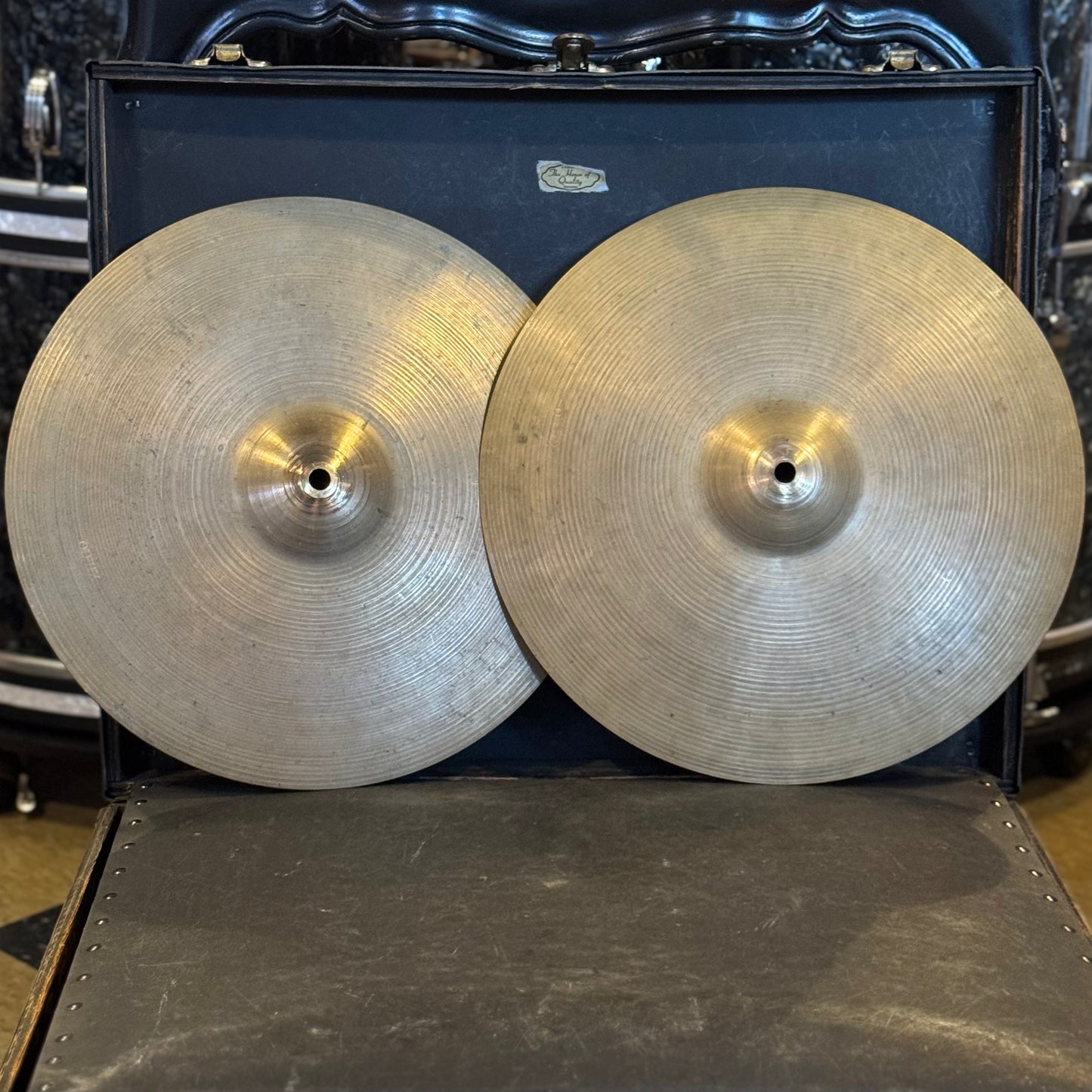 VINTAGE 1950's Zilco 14" Hi-Hats - 754/754