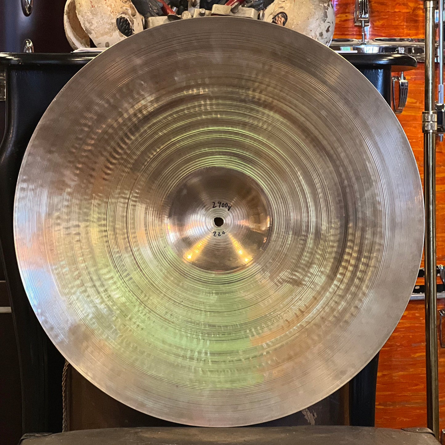 VINTAGE 1960's A. Zildjian 22" Medium Ride Cymbal - 2900g