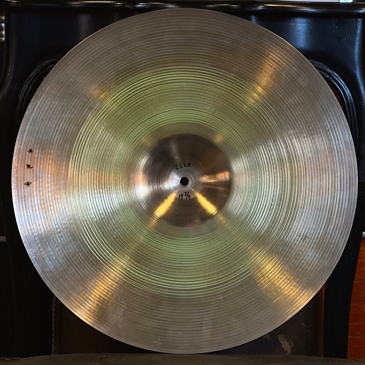 VINTAGE 1960's 20" A. ZIldjian Ride Cymbal w/ Three Rivets - 2220