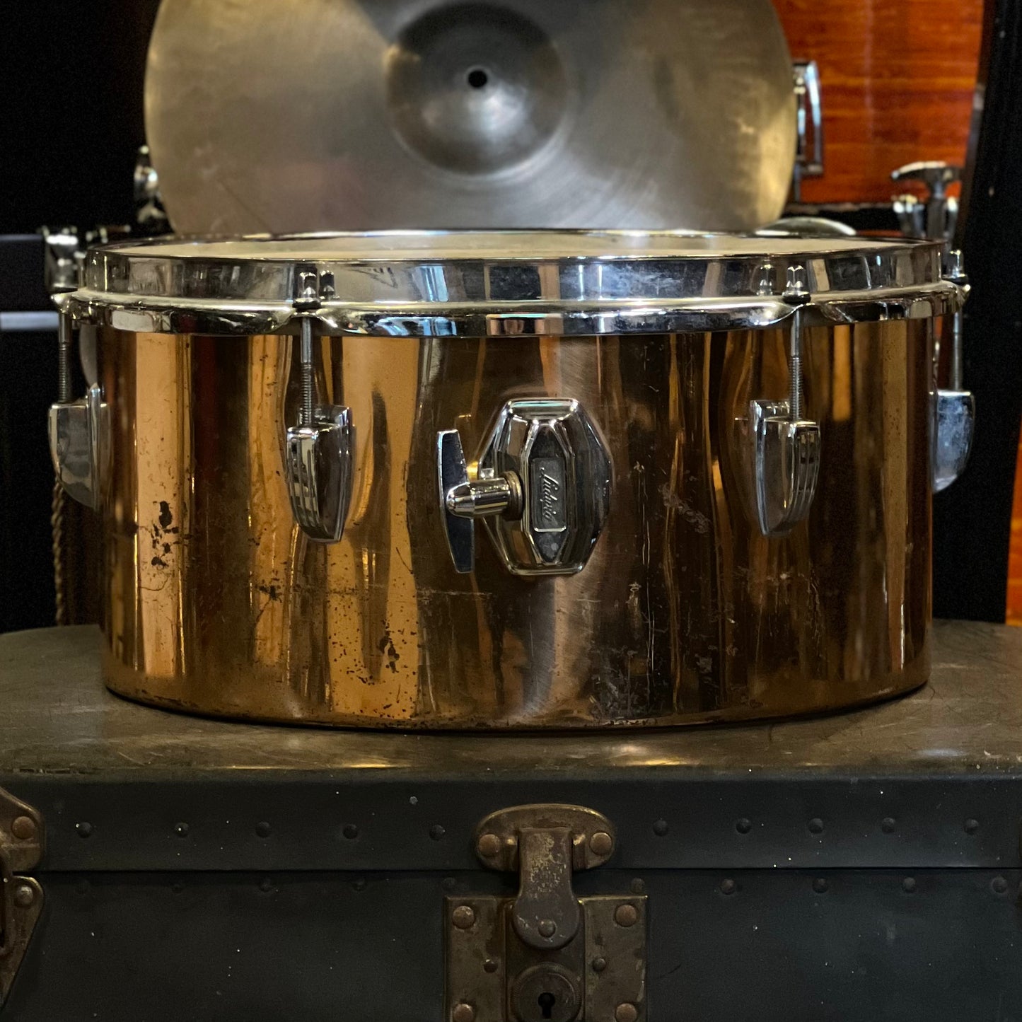 VINTAGE 1970 Ludwig Copper Timbale 13"