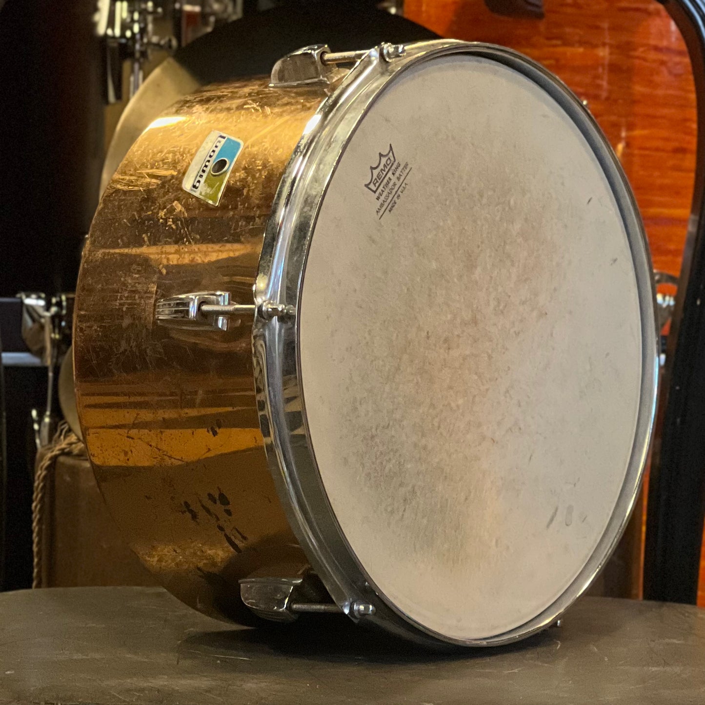VINTAGE 1970 Ludwig Copper Timbale 13"