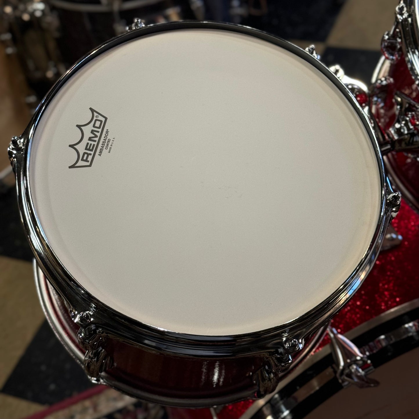 VINTAGE 1970's Slingerland Modern Solo Outfit in Red Sparkle