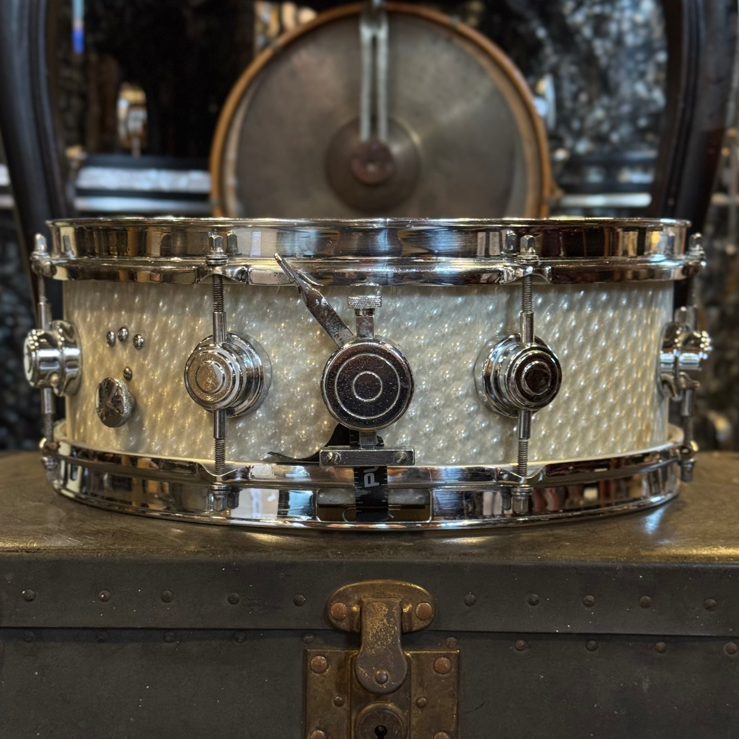 VINTAGE 1960's Camco 5x14 Oaklawn Aristocrat Snare Drum in 3D Moire