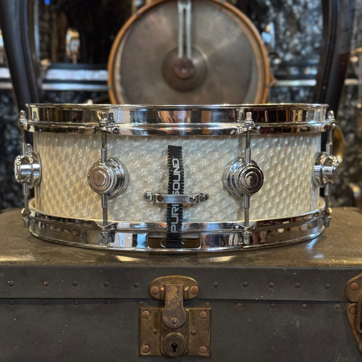 VINTAGE 1960's Camco 5x14 Oaklawn Aristocrat Snare Drum in 3D Moire