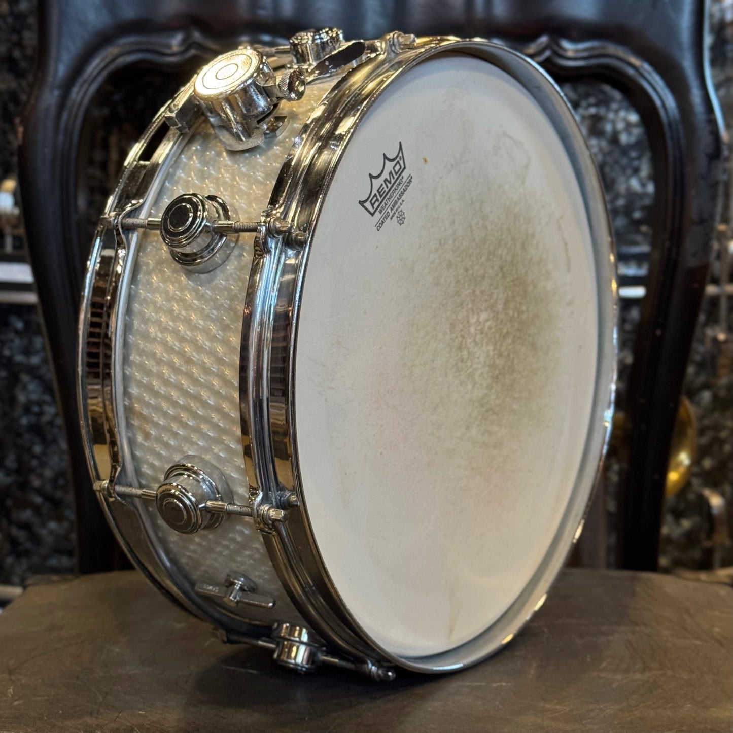 VINTAGE 1960's Camco 5x14 Oaklawn Aristocrat Snare Drum in 3D Moire