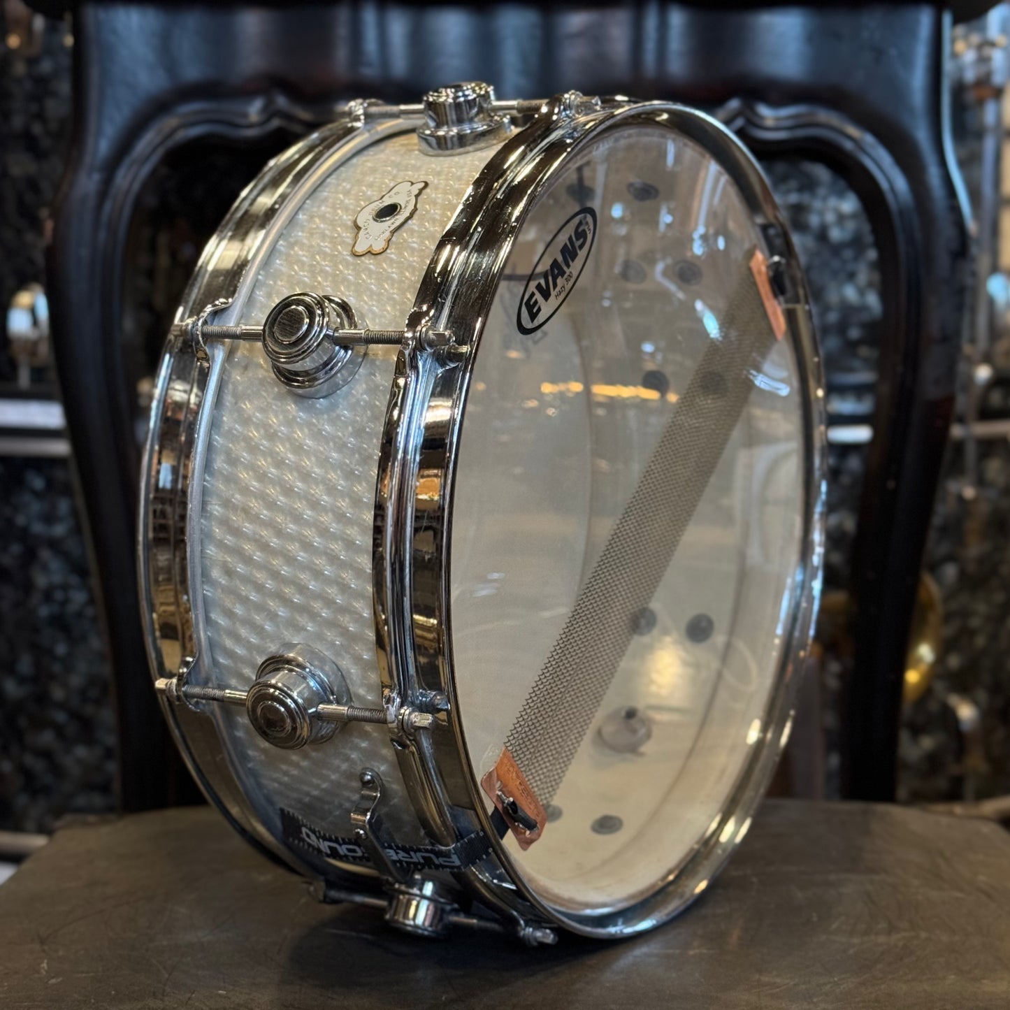 VINTAGE 1960's Camco 5x14 Oaklawn Aristocrat Snare Drum in 3D Moire