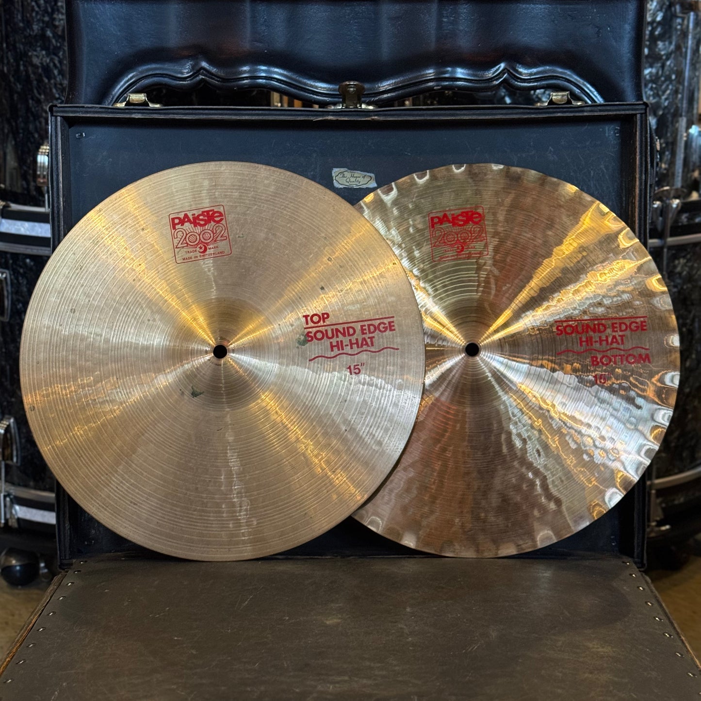 USED Paiste 15" 2002 Sound Edge Hi-Hats - 1144/1254g