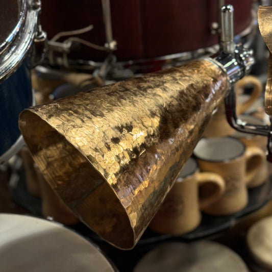 Brass Lasagna Large Hand Hammered Cone Bell