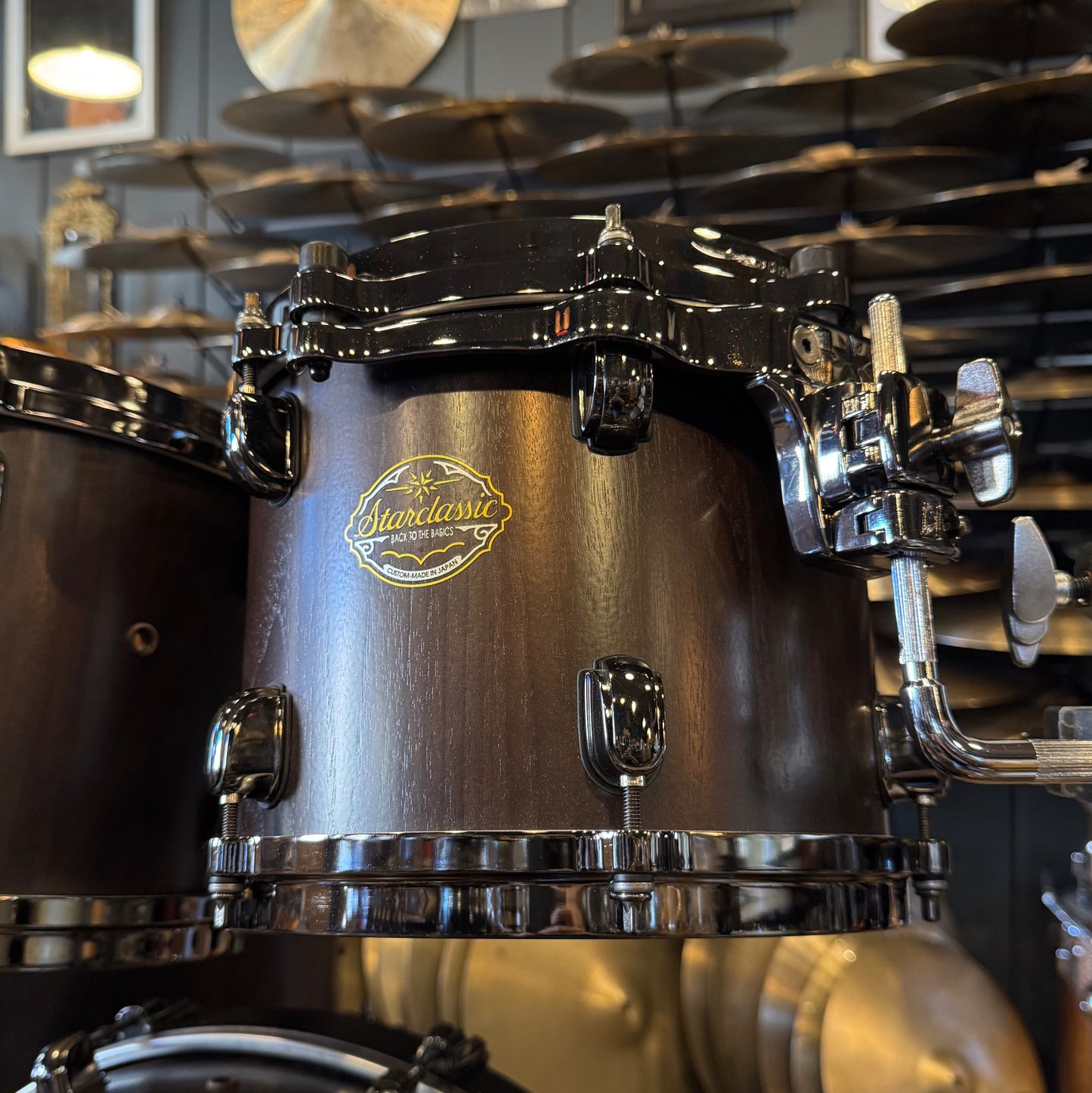 USED 2013 Tama Made in Japan Limited Edition Starclassic Walnut Select in Satin Walnut w/ Black Nickel HW - 18x22, 8x10, 9x12, 14x16