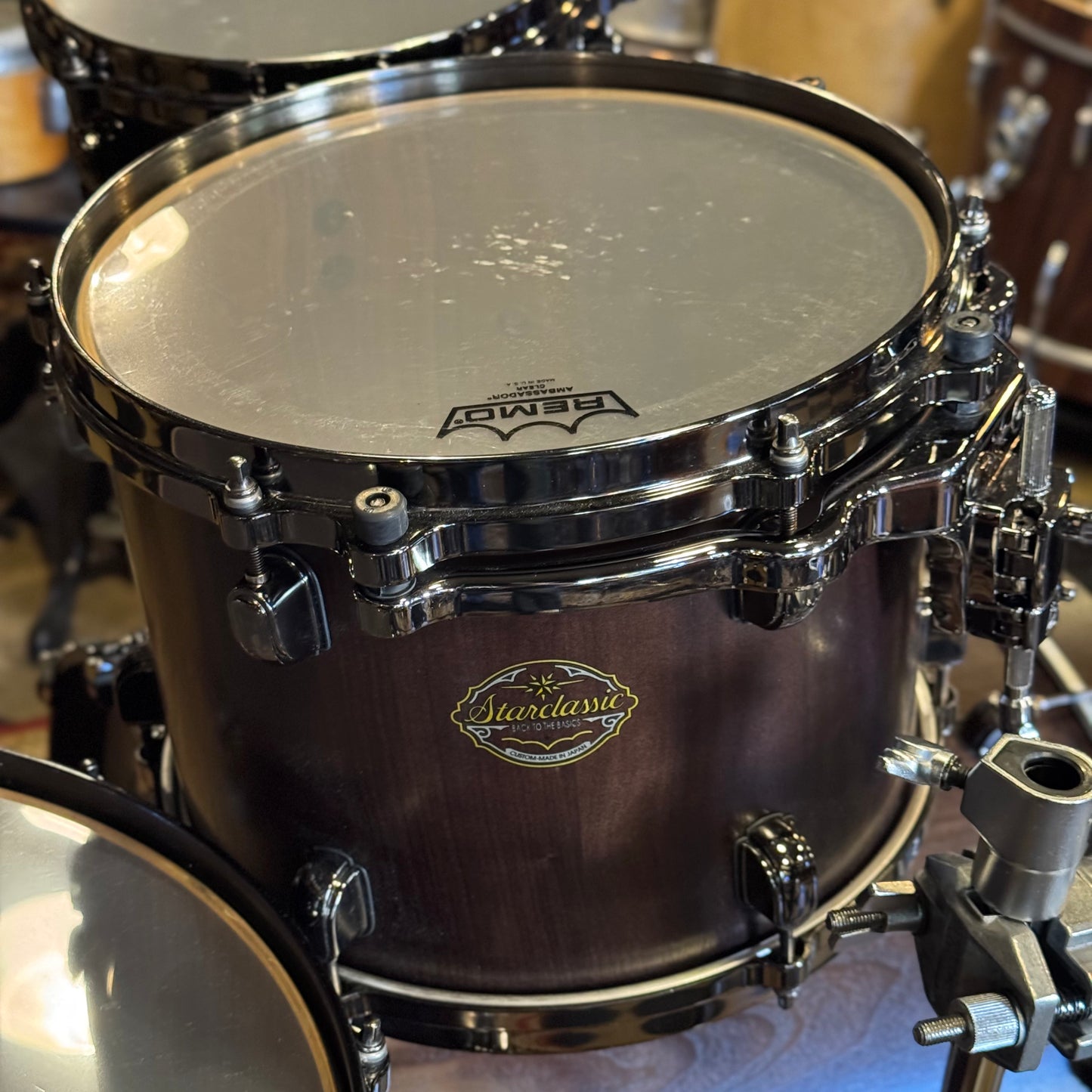 USED 2013 Tama Made in Japan Limited Edition Starclassic Walnut Select in Satin Walnut w/ Black Nickel HW - 18x22, 8x10, 9x12, 14x16