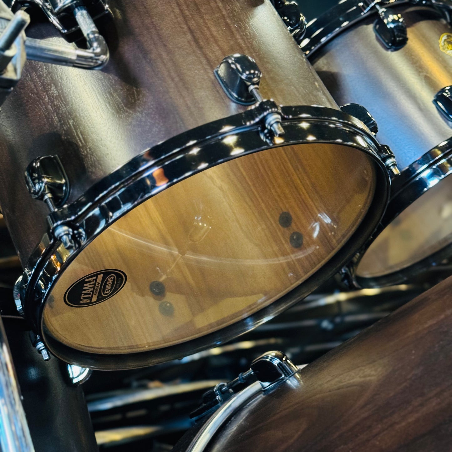 USED 2013 Tama Made in Japan Limited Edition Starclassic Walnut Select in Satin Walnut w/ Black Nickel HW - 18x22, 8x10, 9x12, 14x16
