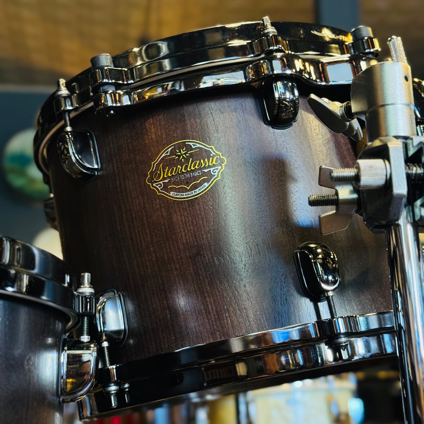 USED 2013 Tama Made in Japan Limited Edition Starclassic Walnut Select in Satin Walnut w/ Black Nickel HW - 18x22, 8x10, 9x12, 14x16