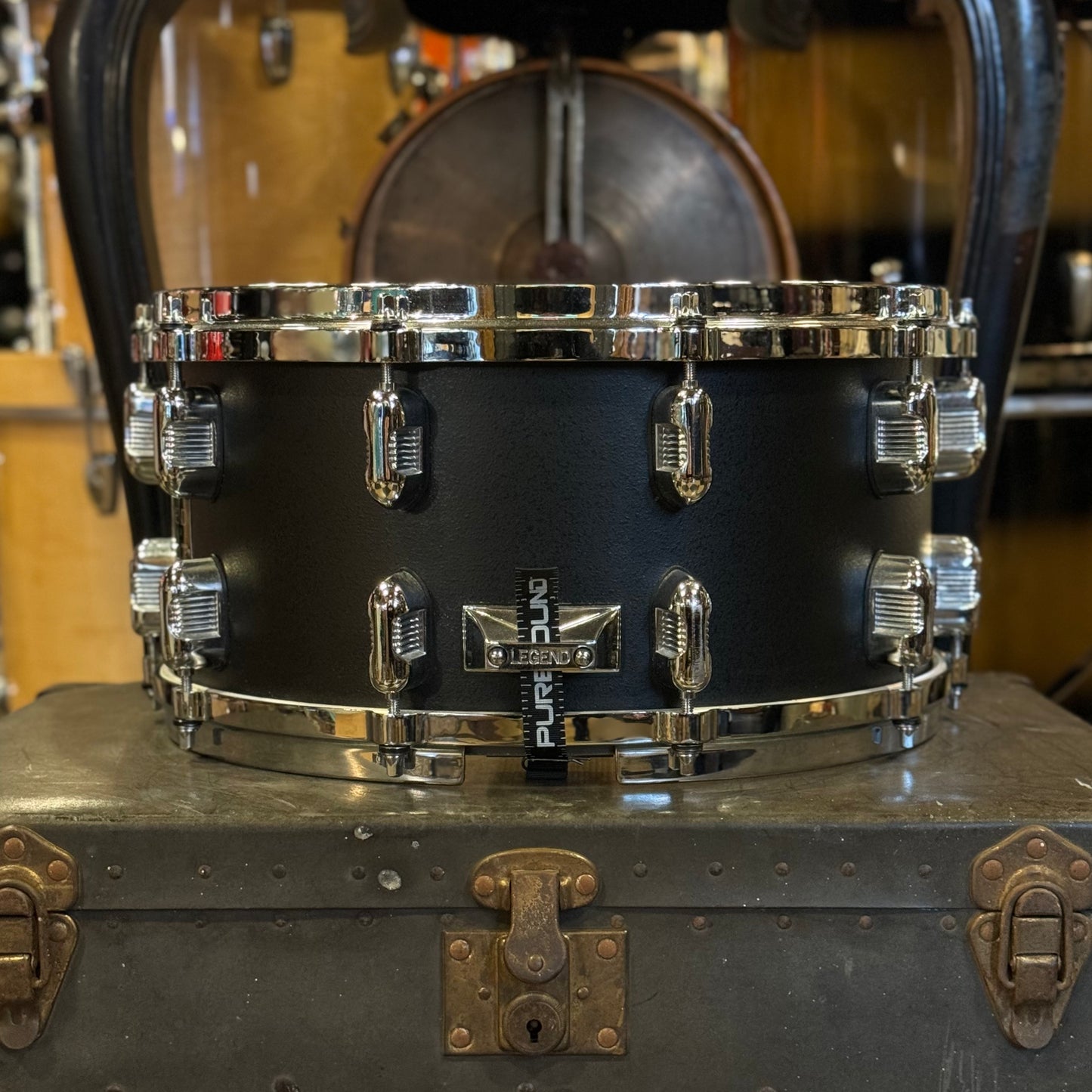 USED Kaman Legend 6x14 Snare Drum in Flat Black