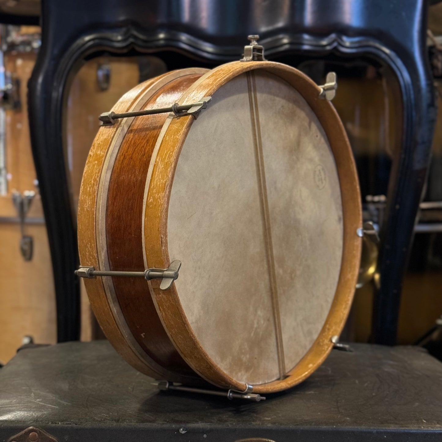 VINTAGE Lyon & Healey 2.5x 12 1/2 Snare Drum in Natural
