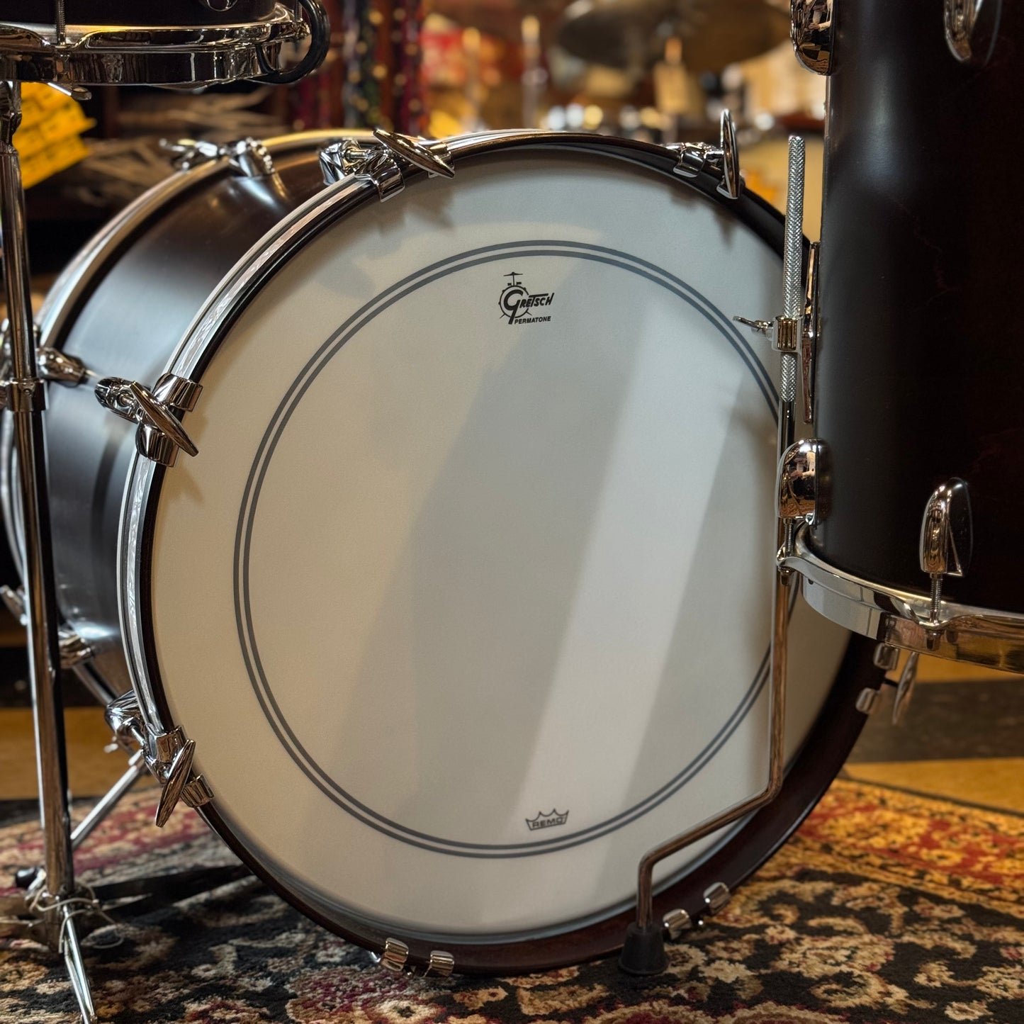 NEW Gretsch Broadkaster in Satin Antique Maple w/ Vintage Marine Pearl Hoop Inlay - 14x20, 8x12, 14x14