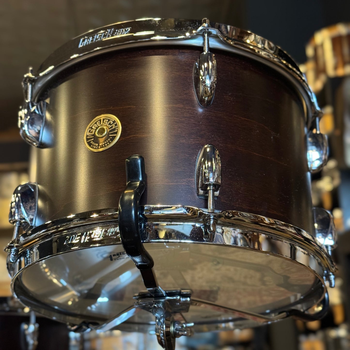 NEW Gretsch Broadkaster in Satin Antique Maple w/ Vintage Marine Pearl Hoop Inlay - 14x20, 8x12, 14x14