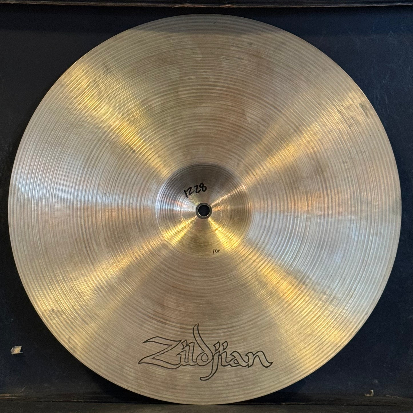 VINTAGE 1980's A. ZIldjian 16" Medium Ride Cymbal - 1228g