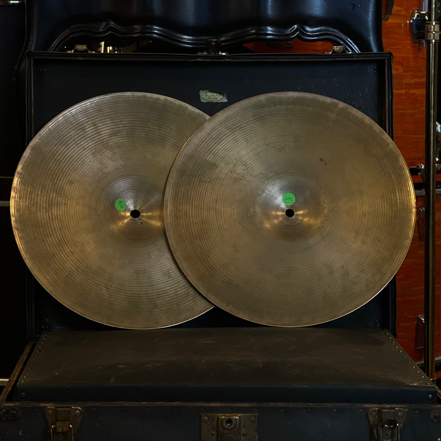 VINTAGE 1950's A. Zildjian 15" Hi-Hat Cymbals - 1026/1032g