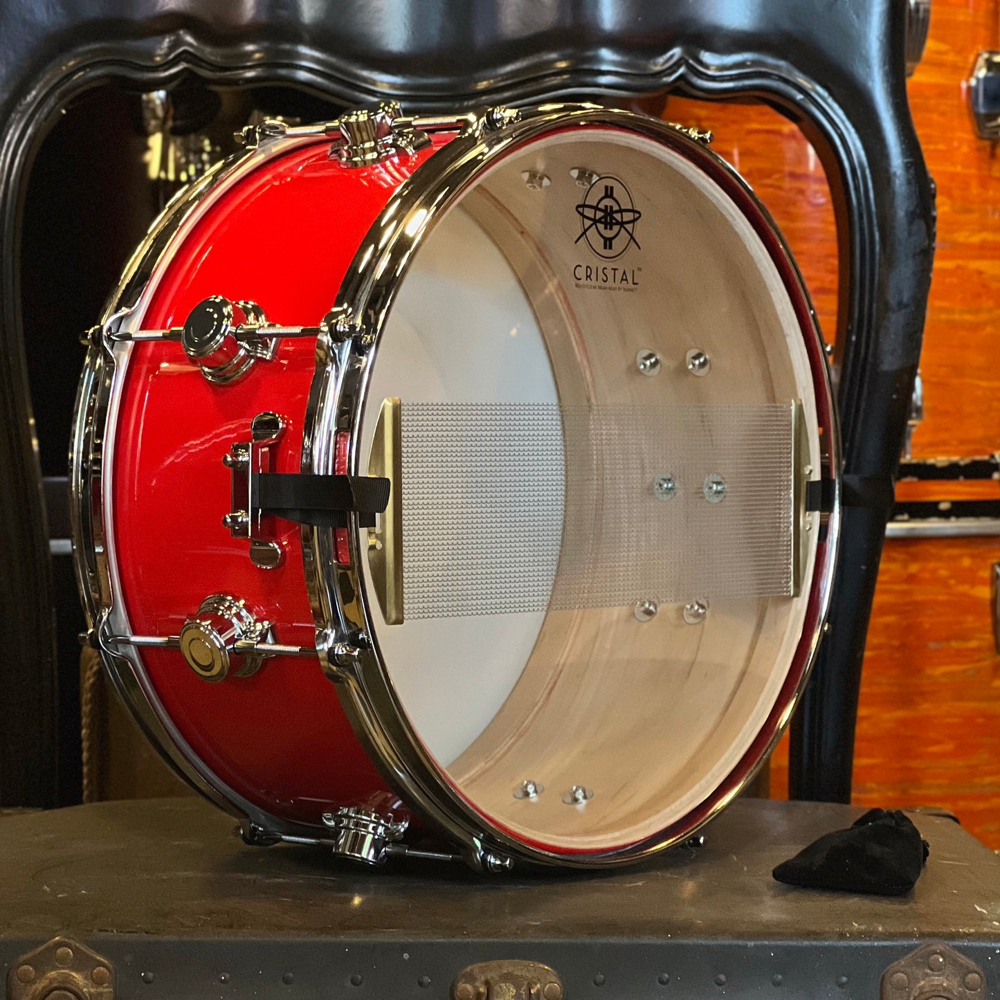 NEW George Way 6.5x14 Aristocrat Studio Model in Hot Rod Red